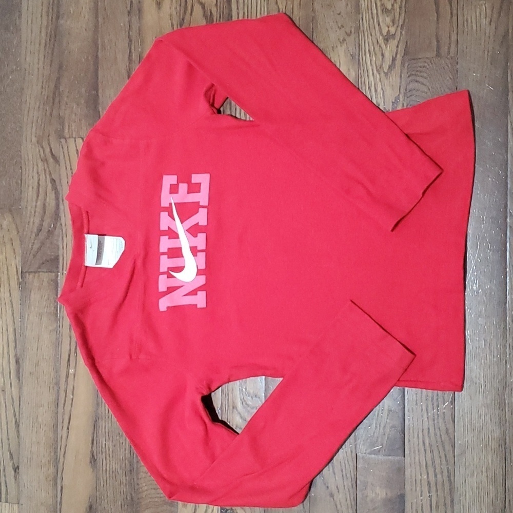 NIKE long sleeve red "Just do it" t-shirt youth size L